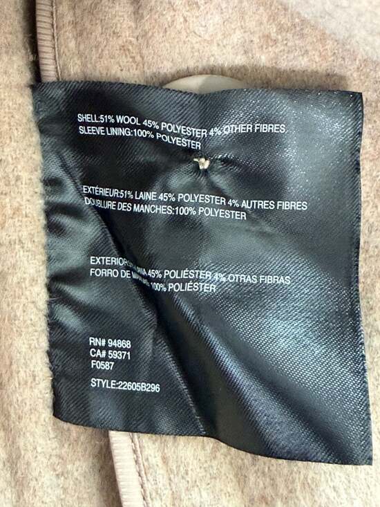 Bernardo Women's Handmade Wool Blend Cropped Jacket with Oversized Lapel - Picture 5 of 6